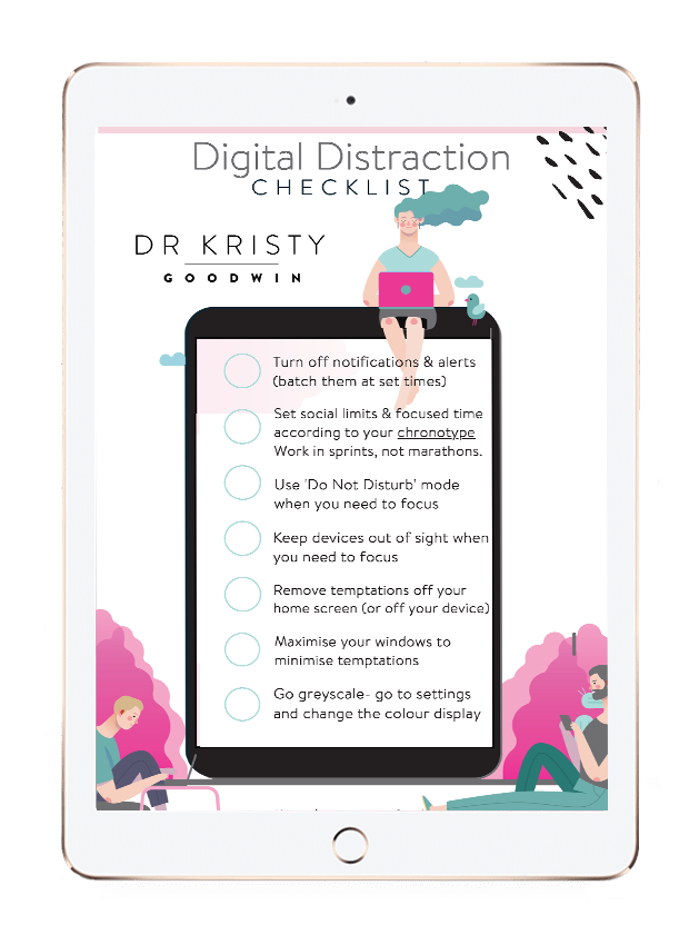 ipad - Digital Distraction Checklist